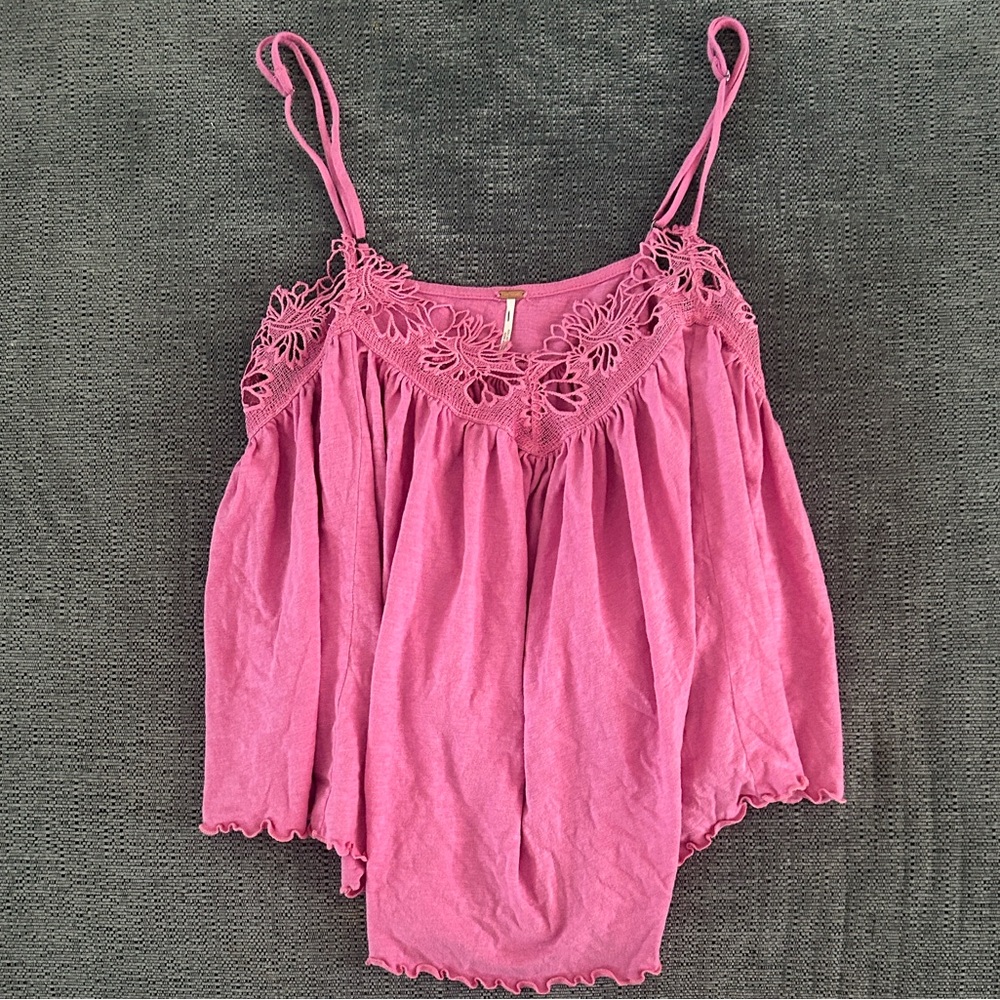 Pink Free People Kayla Tank